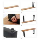 キッチン用の金属ベース付きの木製トップバーテーブル長方形のダイニングテーブル