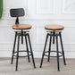 Moderno de estilo redondo Round Barstool Taburete de mostrador de madera con patas de madera