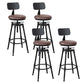 Moderno de estilo redondo Round Barstool Taburete de mostrador de madera con patas de madera