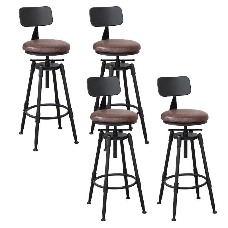 Moderno de estilo redondo Round Barstool Taburete de mostrador de madera con patas de madera
