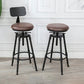 Moderno de estilo redondo Round Barstool Taburete de mostrador de madera con patas de madera