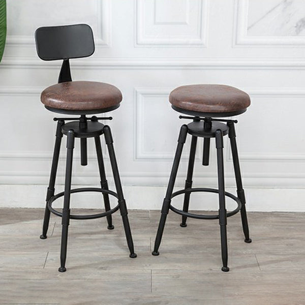 Moderno de estilo redondo Round Barstool Taburete de mostrador de madera con patas de madera