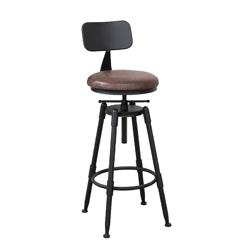 Moderno de estilo redondo Round Barstool Taburete de mostrador de madera con patas de madera