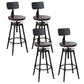 Moderno de estilo redondo Round Barstool Taburete de mostrador de madera con patas de madera