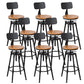 Moderno de estilo redondo Round Barstool Taburete de mostrador de madera con patas de madera