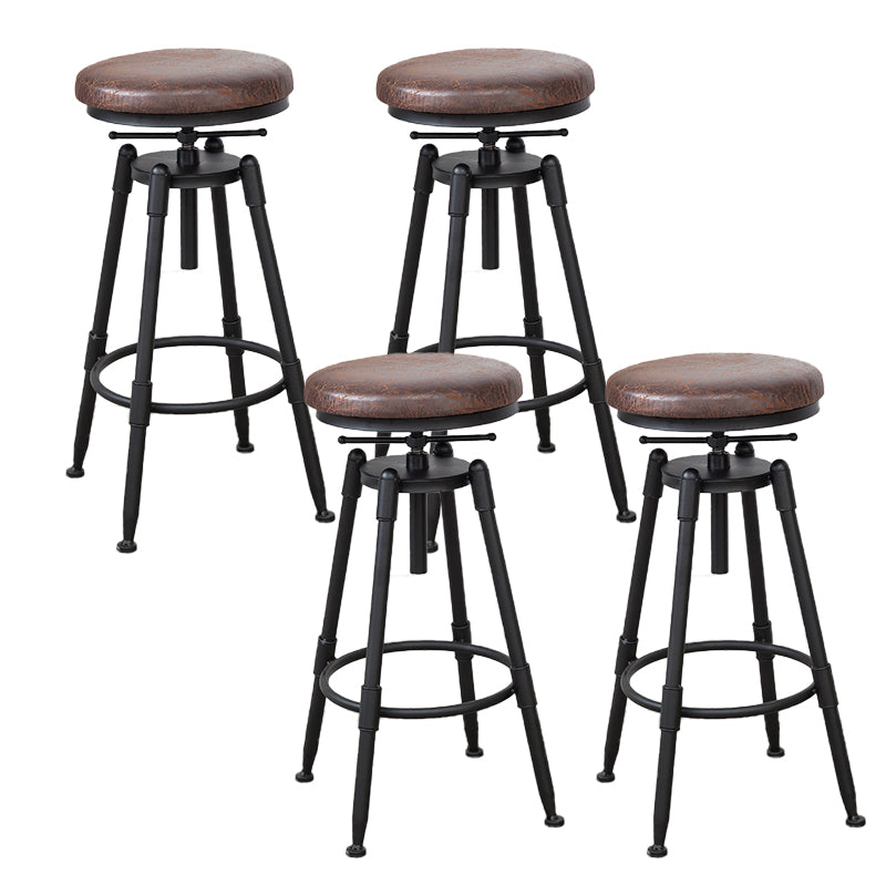 Moderno de estilo redondo Round Barstool Taburete de mostrador de madera con patas de madera