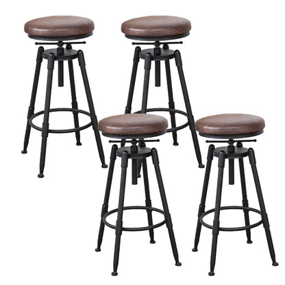 Moderno de estilo redondo Round Barstool Taburete de mostrador de madera con patas de madera