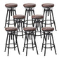Moderno de estilo redondo Round Barstool Taburete de mostrador de madera con patas de madera