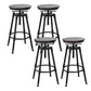 Moderno de estilo redondo Round Barstool Taburete de mostrador de madera con patas de madera