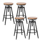 Moderno de estilo redondo Round Barstool Taburete de mostrador de madera con patas de madera