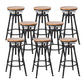 Moderno de estilo redondo Round Barstool Taburete de mostrador de madera con patas de madera