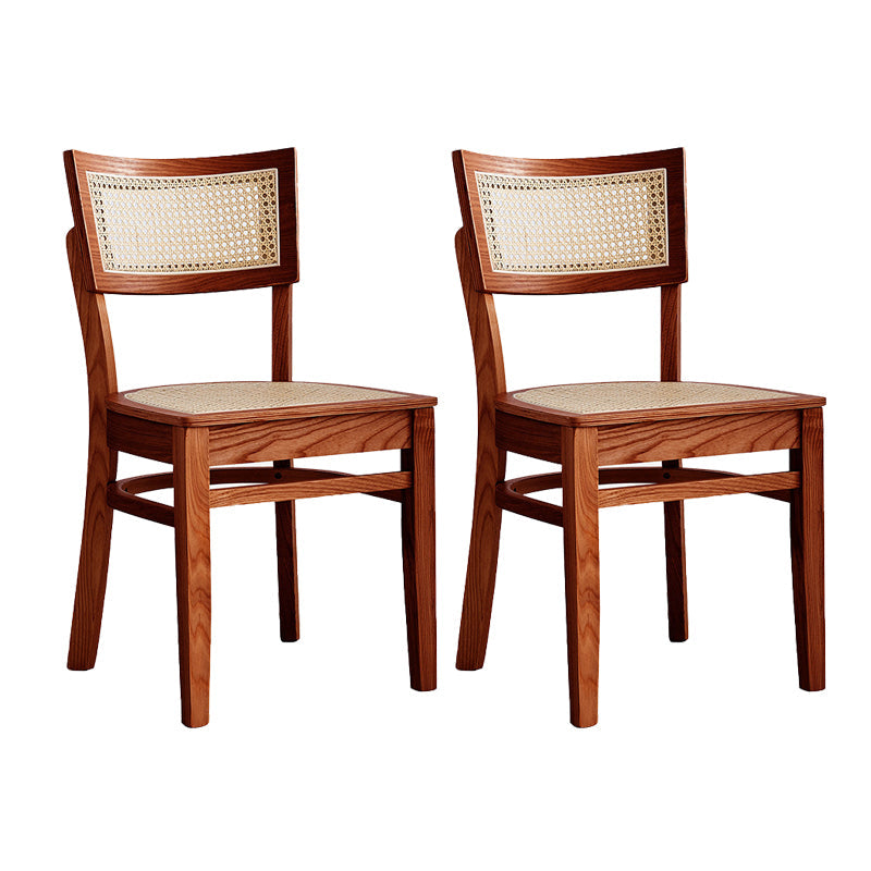 Modern Style Low Back Barstool Wooden Counter Bar Stool with Wood Legs