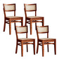 Modern Style Low Back Barstool Wooden Counter Bar Stool with Wood Legs