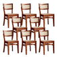 Modern Style Low Back Barstool Wooden Counter Bar Stool with Wood Legs