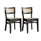 Modern Style Low Back Barstool Wooden Counter Bar Stool with Wood Legs