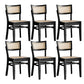 Modern Style Low Back Barstool Wooden Counter Bar Stool with Wood Legs