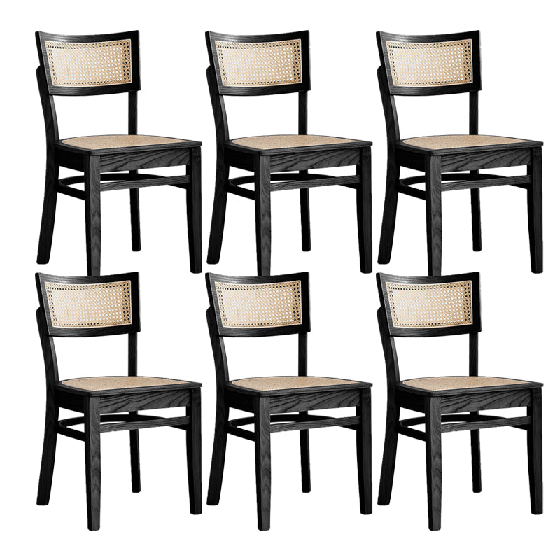 Modern Style Low Back Barstool Wooden Counter Bar Stool with Wood Legs