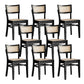 Modern Style Low Back Barstool Wooden Counter Bar Stool with Wood Legs