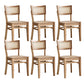 Modern Style Low Back Barstool Wooden Counter Bar Stool with Wood Legs