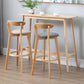 Industrial Backrest Armless Counter Stool Rubber Wood Bar Stool with Cushion for Cafe Clearhalo 'Bar Furniture' 'Bar Stools' 'bar_stools' 'furn' 'furn_bar_stools' 'Furniture' 'Kitchen & Dining Furniture' 6832744