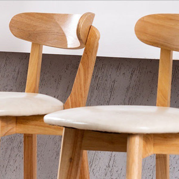 Industrial Backrest Armless Counter Stool Rubber Wood Bar Stool with Cushion for Cafe Clearhalo 'Bar Furniture' 'Bar Stools' 'bar_stools' 'furn' 'furn_bar_stools' 'Furniture' 'Kitchen & Dining Furniture' 6832748