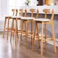 Industrial Backrest Armless Counter Stool Rubber Wood Bar Stool with Cushion for Cafe Clearhalo 'Bar Furniture' 'Bar Stools' 'bar_stools' 'furn' 'furn_bar_stools' 'Furniture' 'Kitchen & Dining Furniture' 6832752