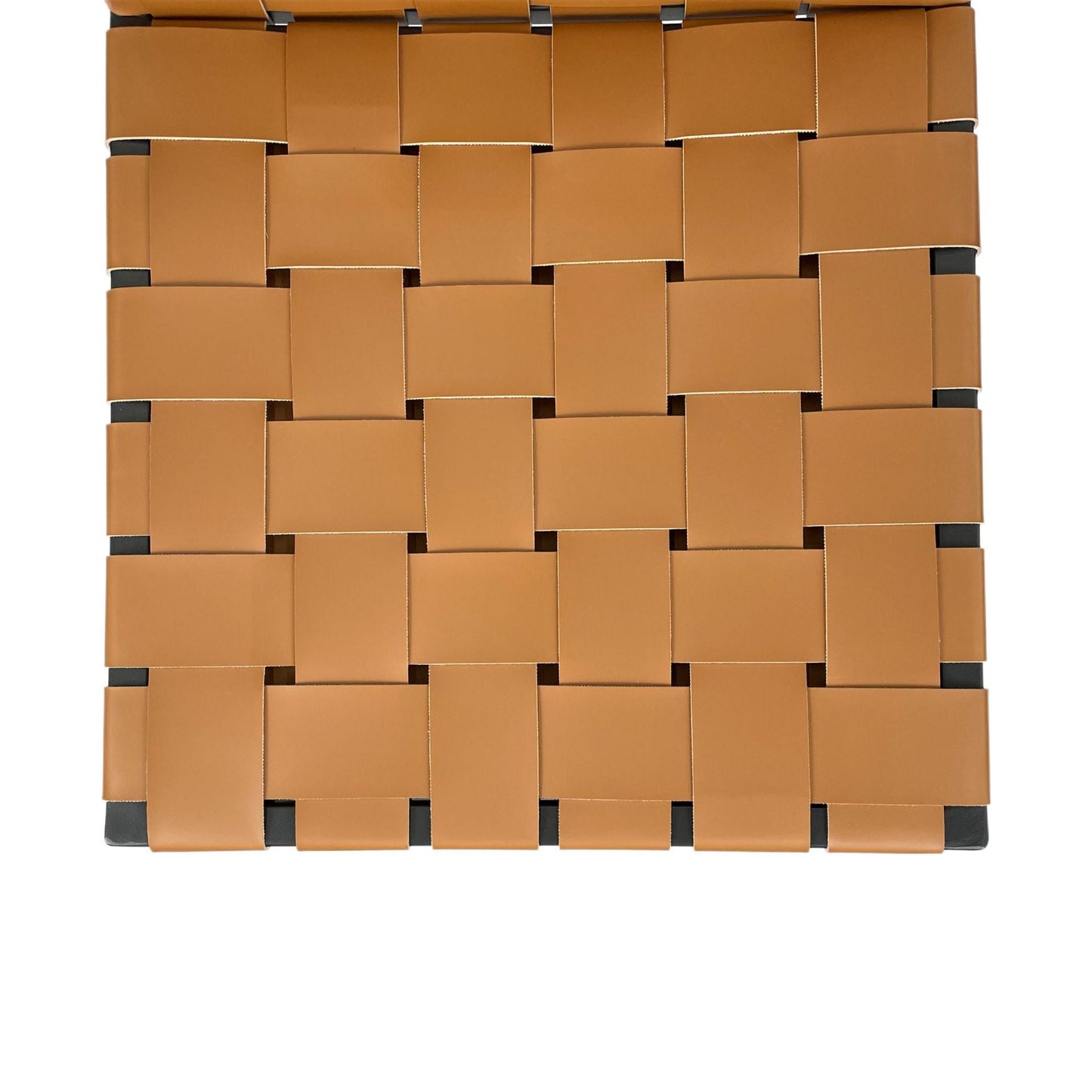 Sgabello da bar in pelle da bar senza sproolino in stile industriale con zampe metalliche