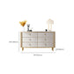 Classic Glam Double Dresser Stone Storage Chest with Metal Feet for Bedroom Clearhalo 'Bedroom Furniture' 'Dressers & Chests' 'dressers_chests' 'furn' 'furn_dressers_chests' 'Furniture' 6833101