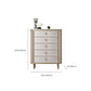 Classic Glam Double Dresser Stone Storage Chest with Metal Feet for Bedroom Clearhalo 'Bedroom Furniture' 'Dressers & Chests' 'dressers_chests' 'furn' 'furn_dressers_chests' 'Furniture' 6833102