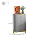 Classic Glam Vertical Lingerie Chest Stone Storage Chest with Drawers for Bedroom
