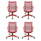 Modern Fixed Arms Desk Chair Mesh-back Task Chair for Office