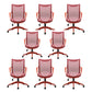 Modern Fixed Arms Desk Chair Mesh-back Task Chair for Office