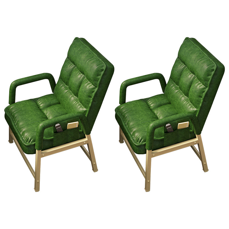 Eigentijdse metalen arm stoel verstelbare rughoogte bureau stoel