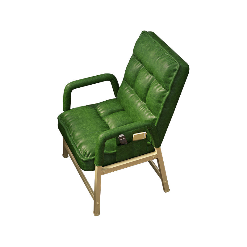 Eigentijdse metalen arm stoel verstelbare rughoogte bureau stoel