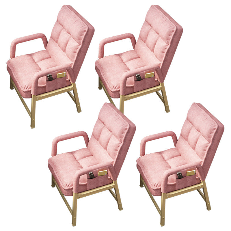 Eigentijdse metalen arm stoel verstelbare rughoogte bureau stoel