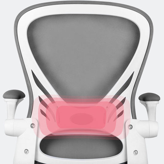 Silla de malla de malla contemporánea altura de asiento ajustable silla de oficina con ruedas