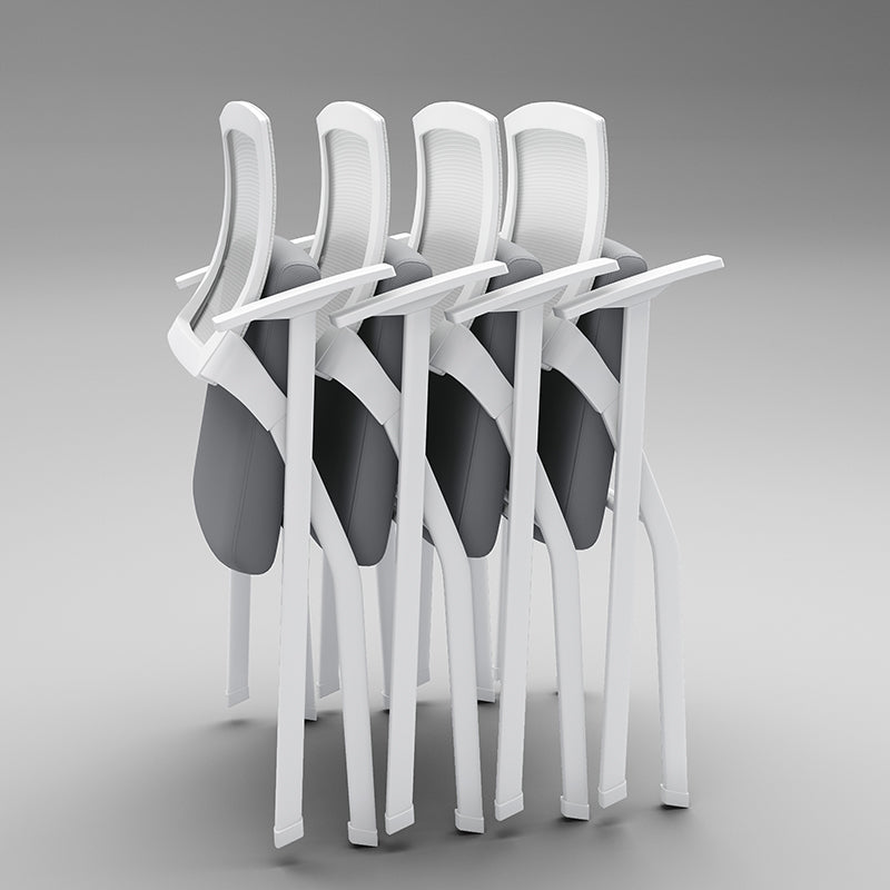 Silla de escritorio de malla de la conferencia de armas fijas contemporáneas para la oficina