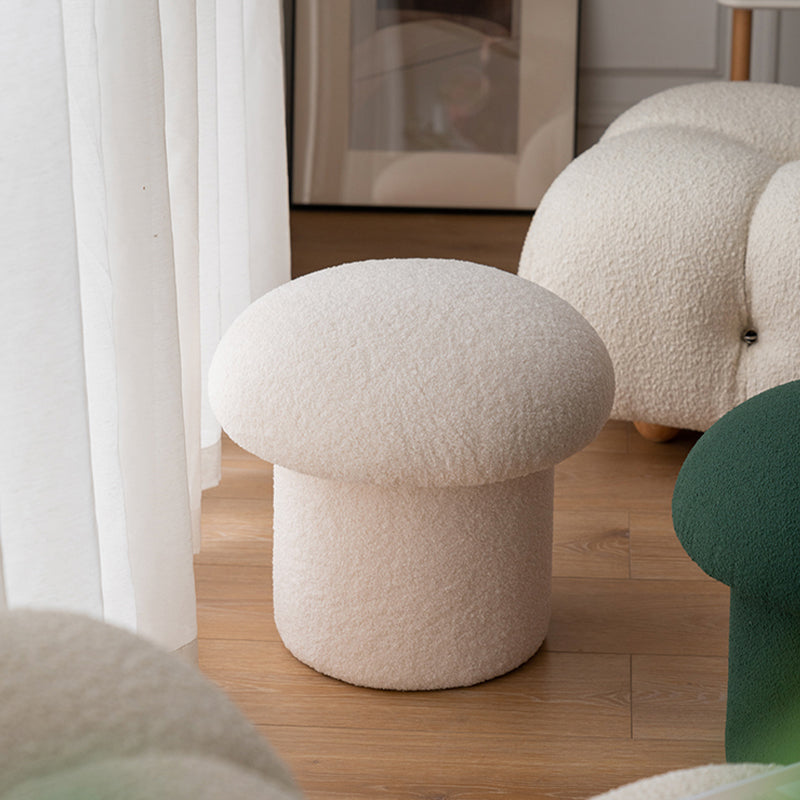 Modern Pure Color Pouf Trea Resistant Mushroom Pouf for Living Room Clearhalo 'furn' 'furn_ottomans_poufs' 'Furniture' 'Living Room Furniture' 'Ottomans & Poufs' 'ottomans_poufs' 6833400