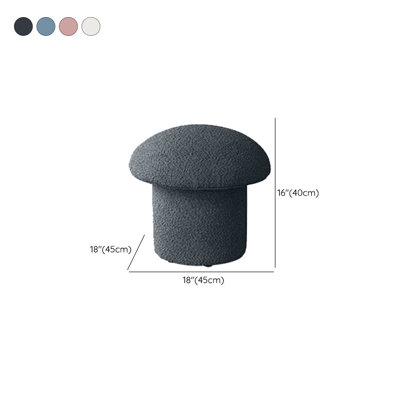 Modern Pure Color Pouf Trea Resistant Mushroom Pouf for Living Room Clearhalo 'furn' 'furn_ottomans_poufs' 'Furniture' 'Living Room Furniture' 'Ottomans & Poufs' 'ottomans_poufs' 6833416