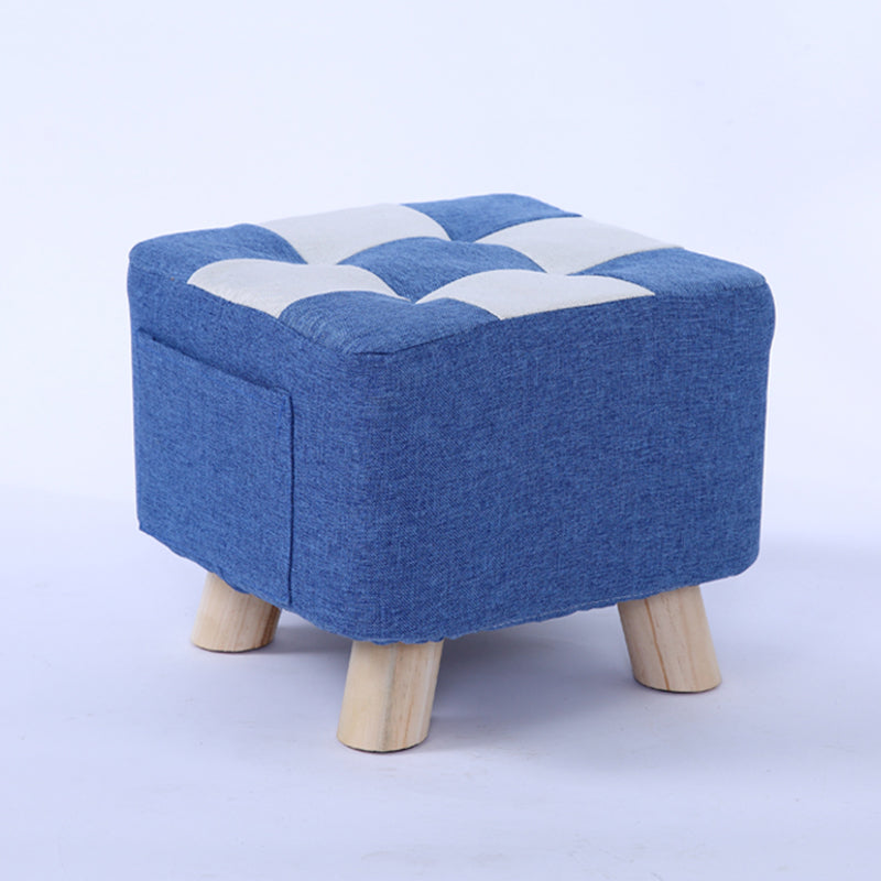 Red Modern Standard Plaid Pattern Trea Resistant for Living Room