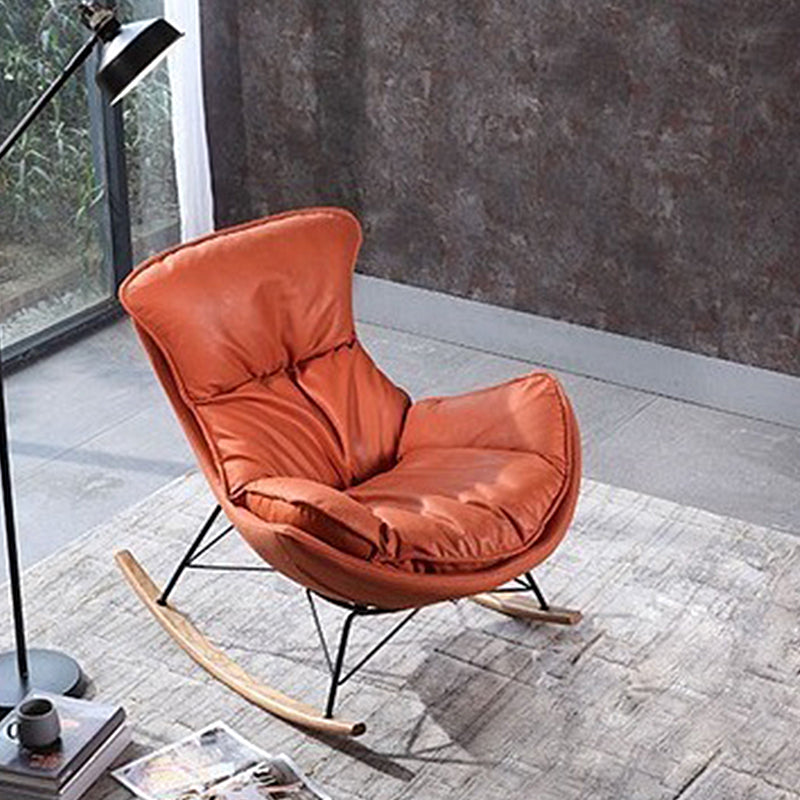 Chaise à bascule de style simple contemporain chaise à bascule unique pour se détendre