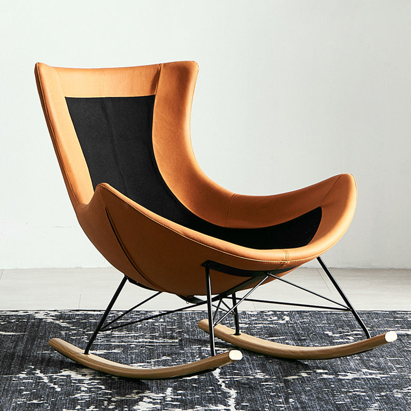 Chaise à bascule de style simple contemporain chaise à bascule unique pour se détendre