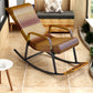Modern Indoor Rattan Rocking Chair Single Relaxing Rocking Chair