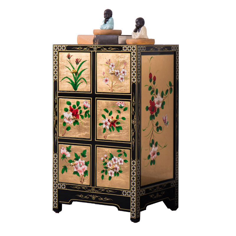 American Traditional Lingerie Chest Wood Storage Chest for Bedroom 17"L x 14"W x 29"H Gold Clearhalo 'Bedroom Furniture' 'Dressers & Chests' 'dressers_chests' 'furn' 'furn_dressers_chests' 'Furniture' 6833569