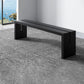 Contemporary Wooden Bench Bedroom Seating Bench in Black with Legs 71"L x 14"W x 18"H Clearhalo 'Benches' 'Chairs & Seating' 'furn' 'furn_benches' 'Furniture' 'Living Room Furniture' 6833608