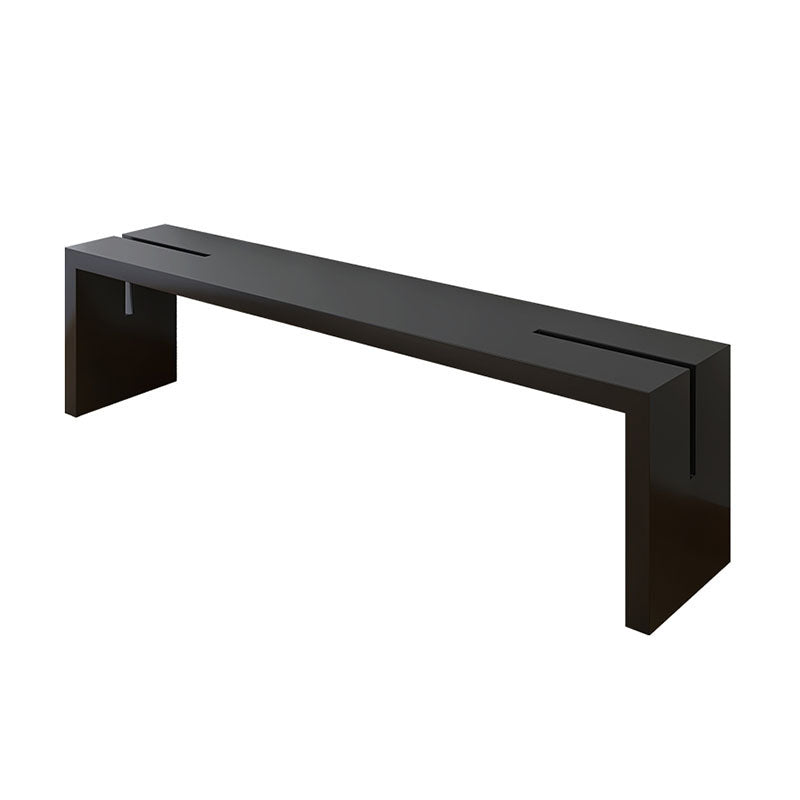 Contemporary Wooden Bench Bedroom Seating Bench in Black with Legs Clearhalo 'Benches' 'Chairs & Seating' 'furn' 'furn_benches' 'Furniture' 'Living Room Furniture' 6833612