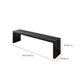 Contemporary Wooden Bench Bedroom Seating Bench in Black with Legs Clearhalo 'Benches' 'Chairs & Seating' 'furn' 'furn_benches' 'Furniture' 'Living Room Furniture' 6833618