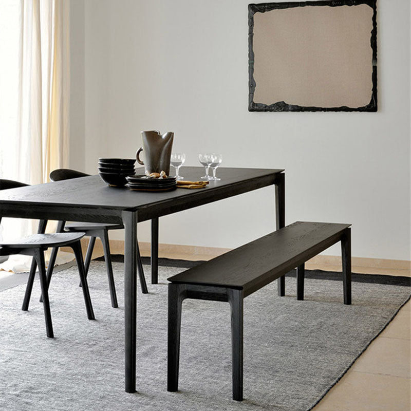 Contemporary Rectangle Solid Wood Bench Home Seating Bench with Legs Clearhalo 'Benches' 'Chairs & Seating' 'furn' 'furn_benches' 'Furniture' 'Living Room Furniture' 6833628