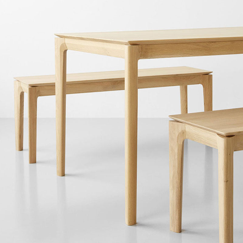 Contemporary Rectangle Solid Wood Bench Home Seating Bench with Legs Clearhalo 'Benches' 'Chairs & Seating' 'furn' 'furn_benches' 'Furniture' 'Living Room Furniture' 6833629