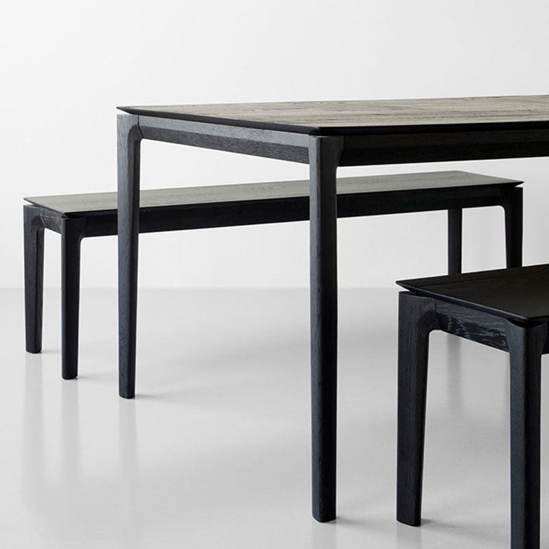 Contemporary Rectangle Solid Wood Bench Home Seating Bench with Legs Clearhalo 'Benches' 'Chairs & Seating' 'furn' 'furn_benches' 'Furniture' 'Living Room Furniture' 6833635